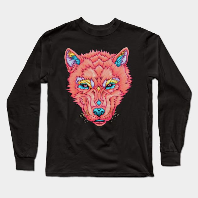 The Totem of The Wolf Long Sleeve T-Shirt by The Genierium